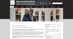 Desktop Screenshot of nigeriaphysio.net