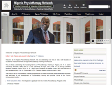 Tablet Screenshot of nigeriaphysio.net
